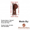 "Abidah" Brass Door Knob with Plate